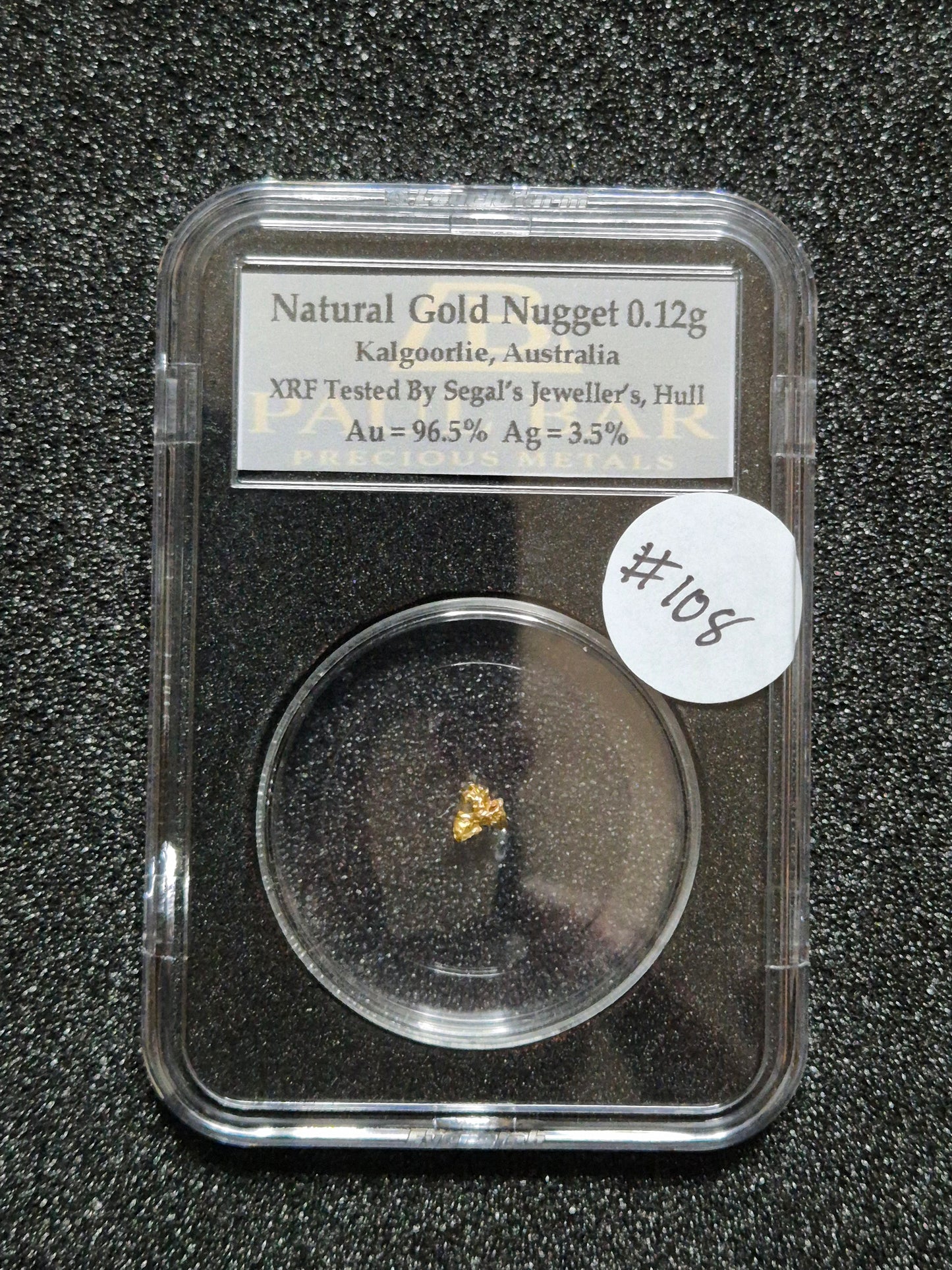 Natural Gold Nugget - 0.12g - #108