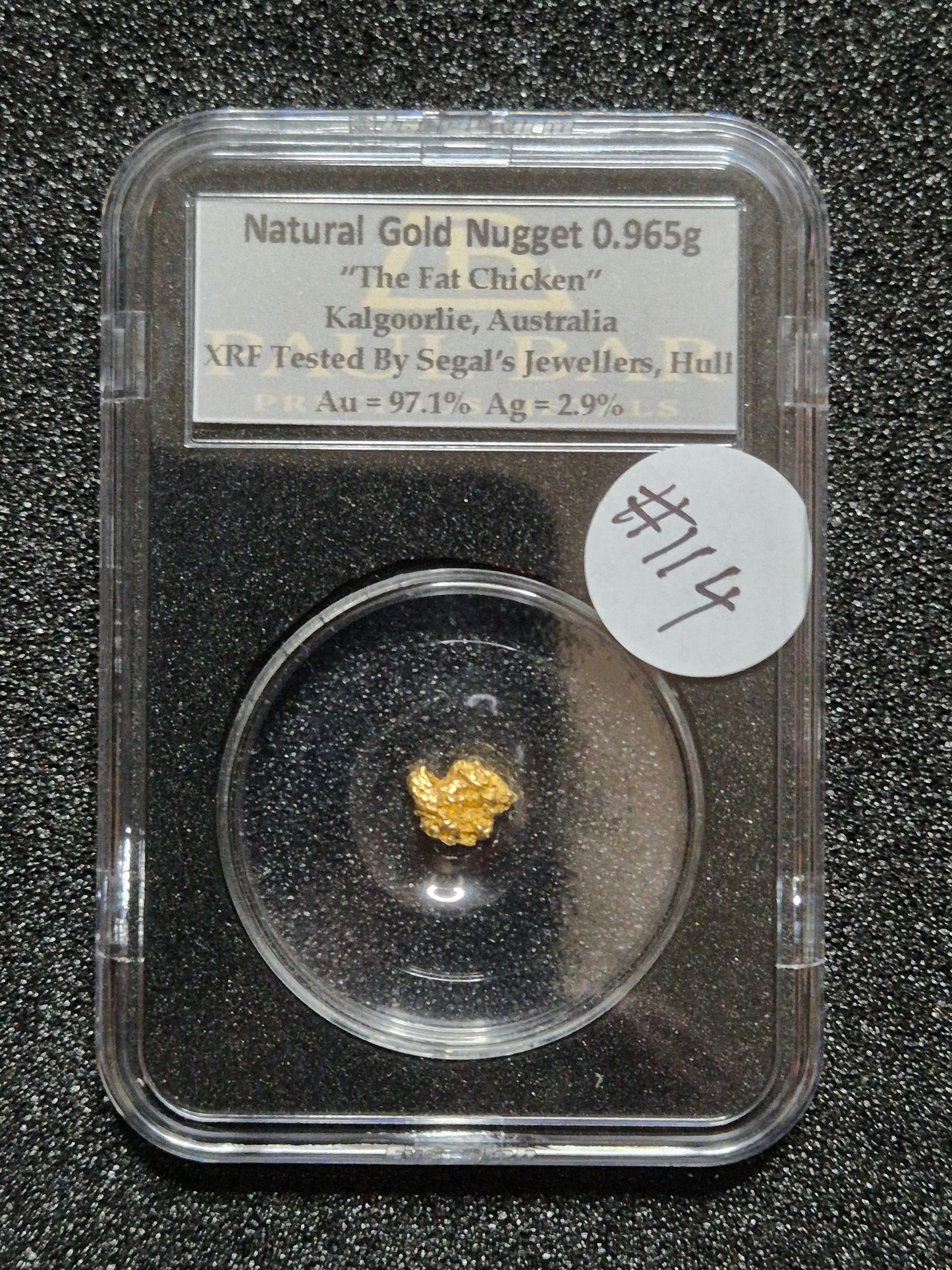 Natural Gold Nugget - 0.965g - #114