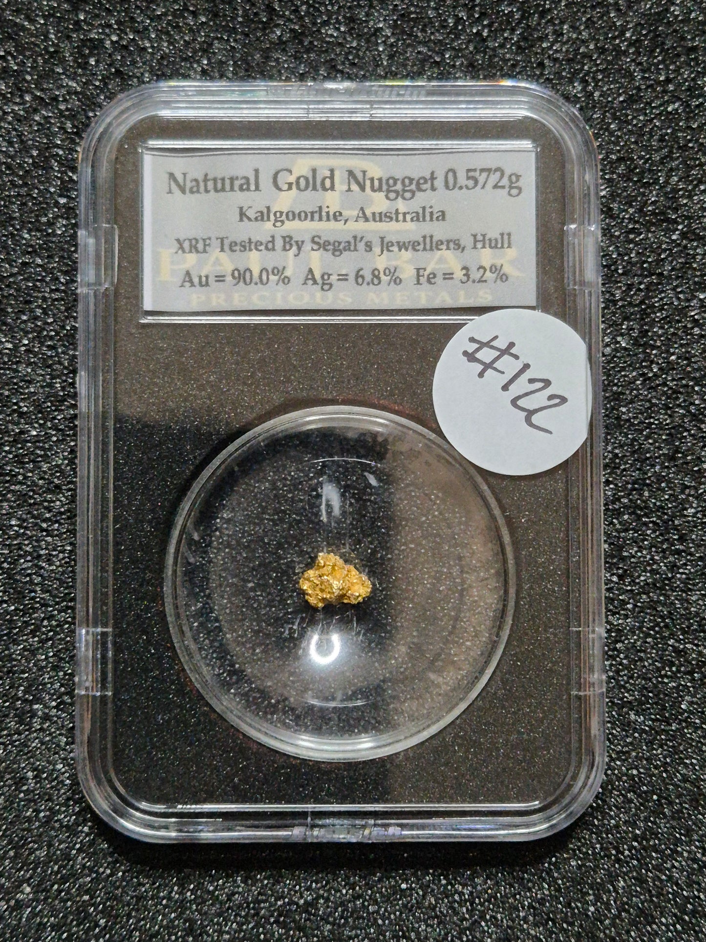 Natural Gold Nugget - 0.572g - #122