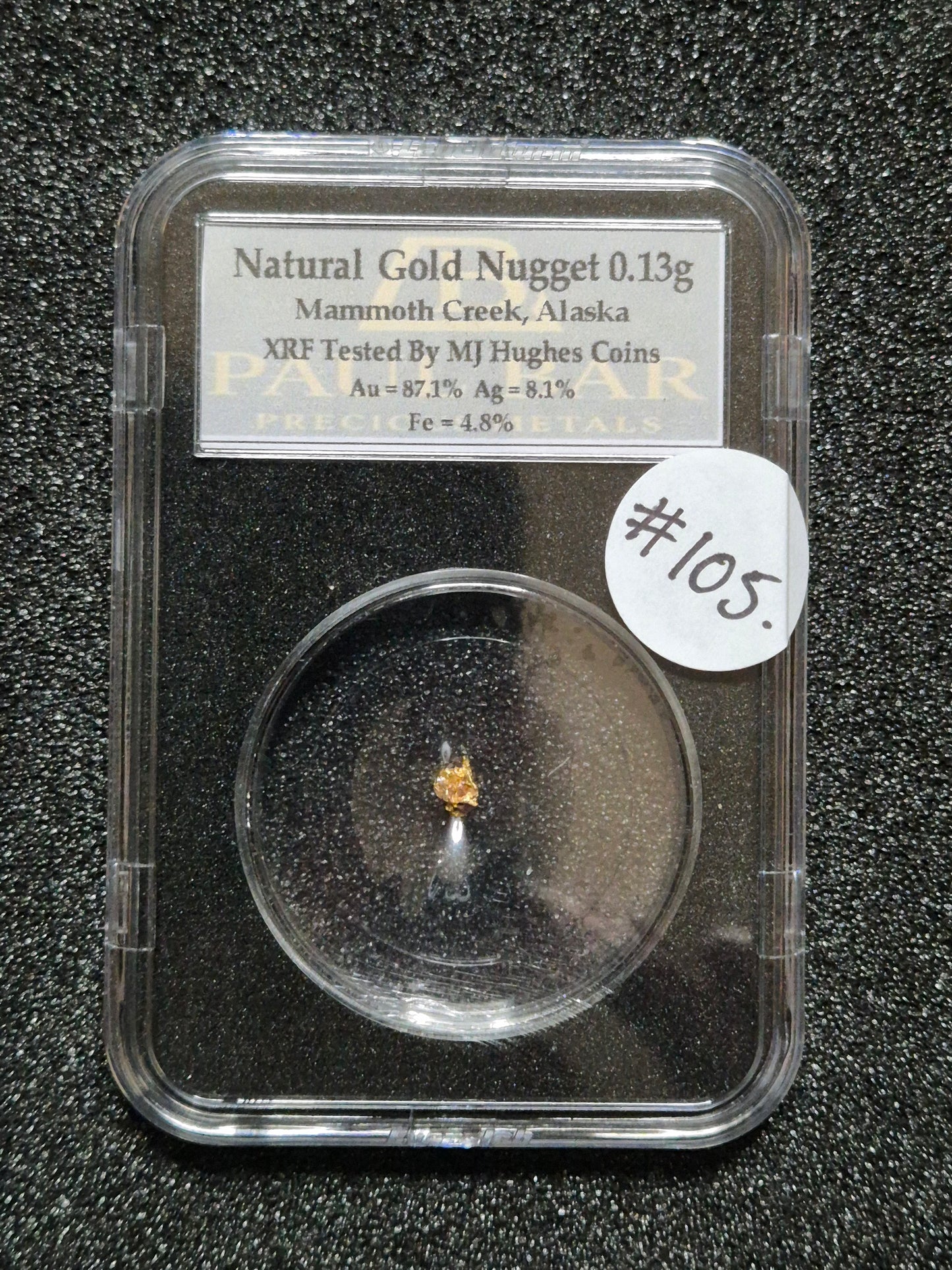 Natural Gold Nugget - 0.13g - #105
