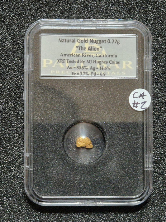Natural Gold Nugget "The Alien" 0.77g  #CA2
