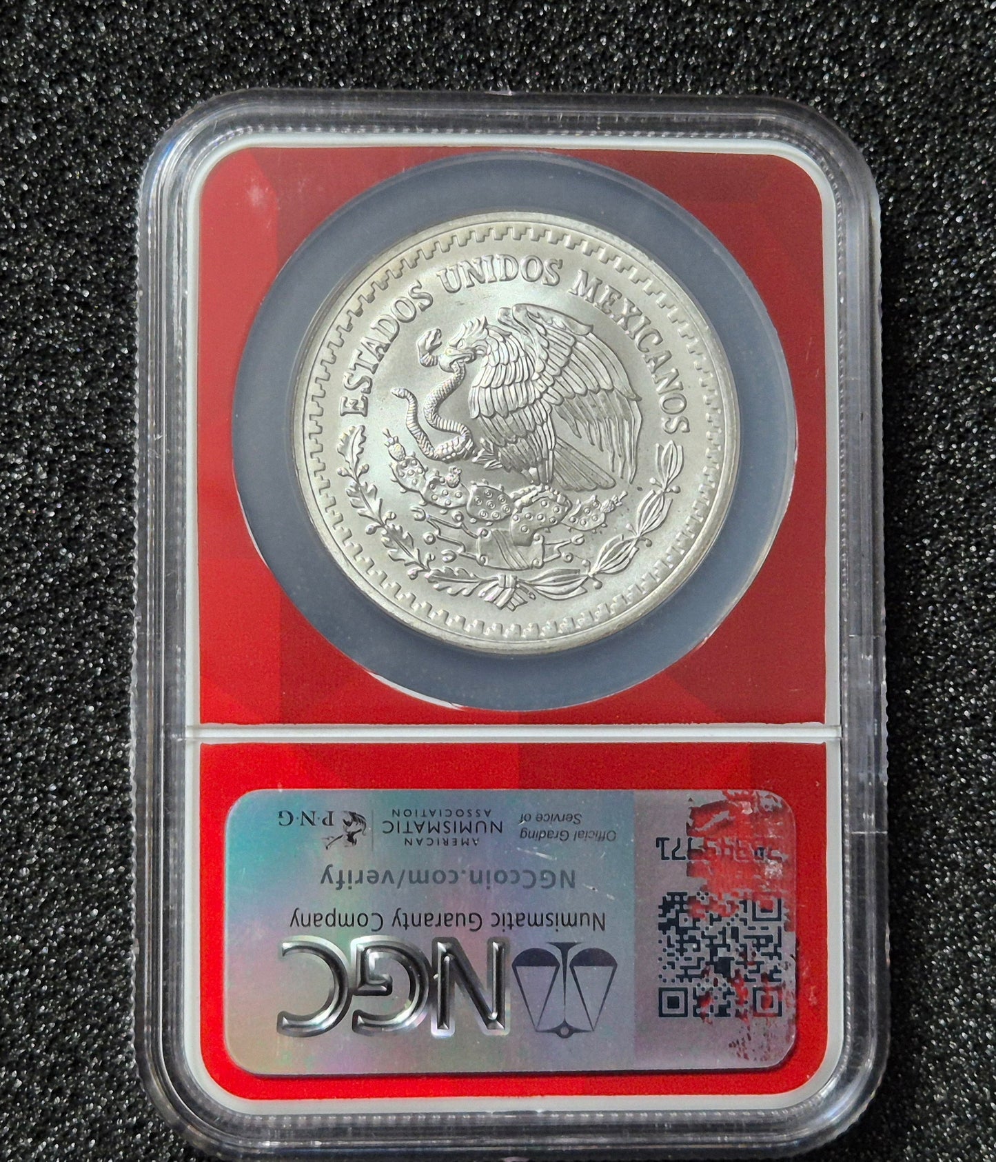 1993 1 Onza Libertad In Red EDC Plug Branding - Beautiful Toning - Graded by NGC MS67
