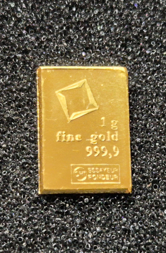 1g .9999 Fine Gold From Combi Bar