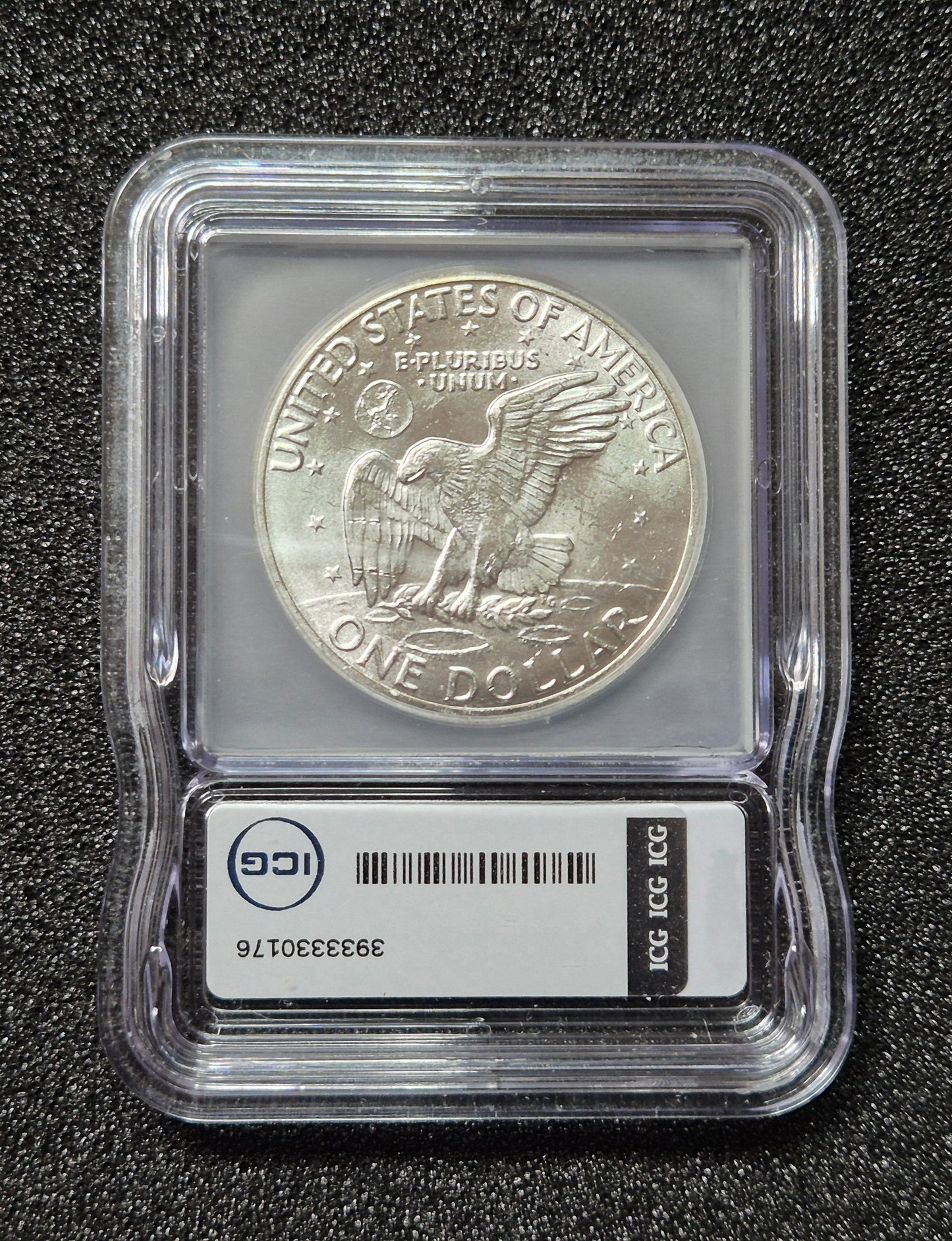 1971 S MS67 "Ike" Silver Dollar Graded and Signed By Austin Hutto.