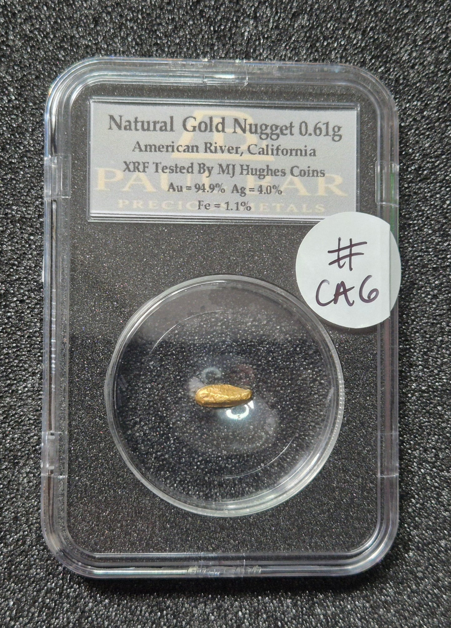 Natural Gold Nugget 0.61g  #CA6