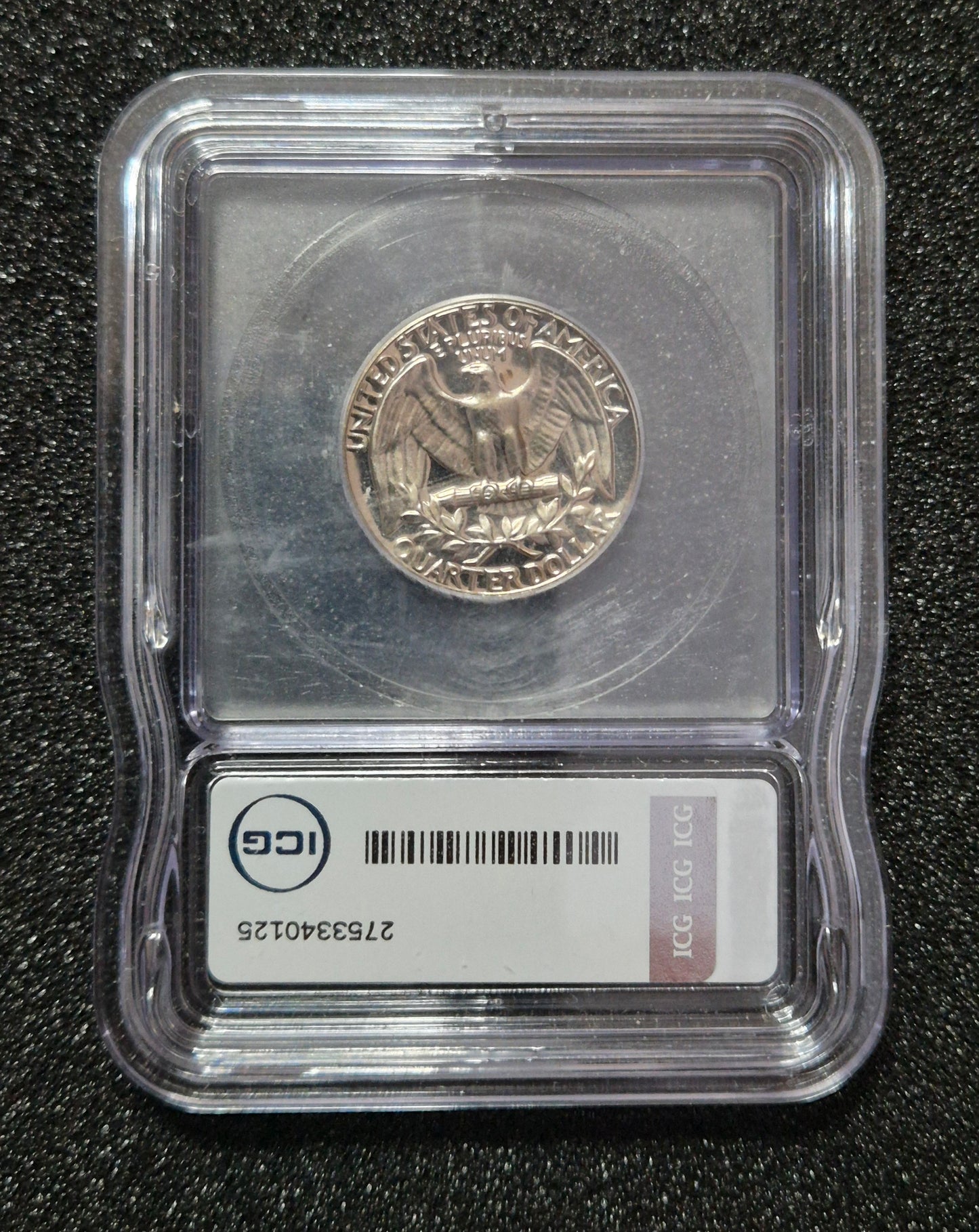 1971 S PR69 DCAM Washington Quarter Dollar - Graded and Signed By Austin Hutto.