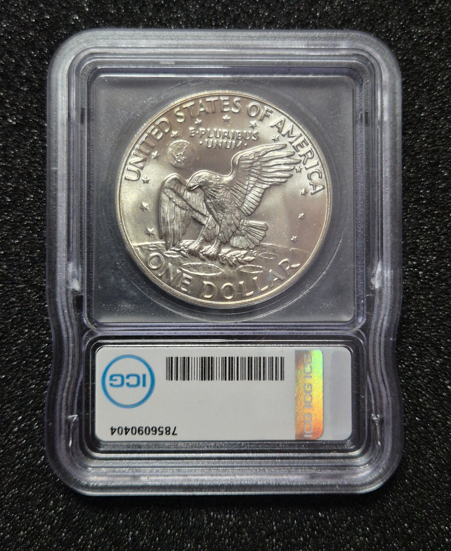 1974 S MS67 "Ike" Silver Dollar Graded By ICG