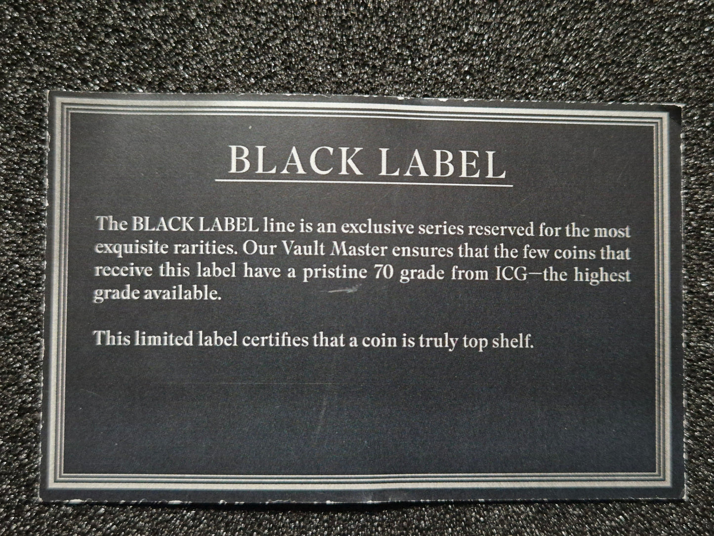 1998 P PR70 DCAM 1 oz Silver Eagle - BLACK LABEL 1 of only 249 Coins. Graded by Austin Hutto.