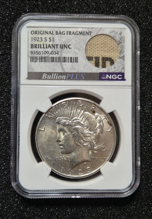 1886 Morgan Silver Dollar graded MS60 by the ANA Certification Service (note the older ANA soapbox slab).