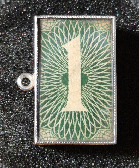 Silver One Shilling Break Glass - 925 Sterling Silver - 2.9g - S#9