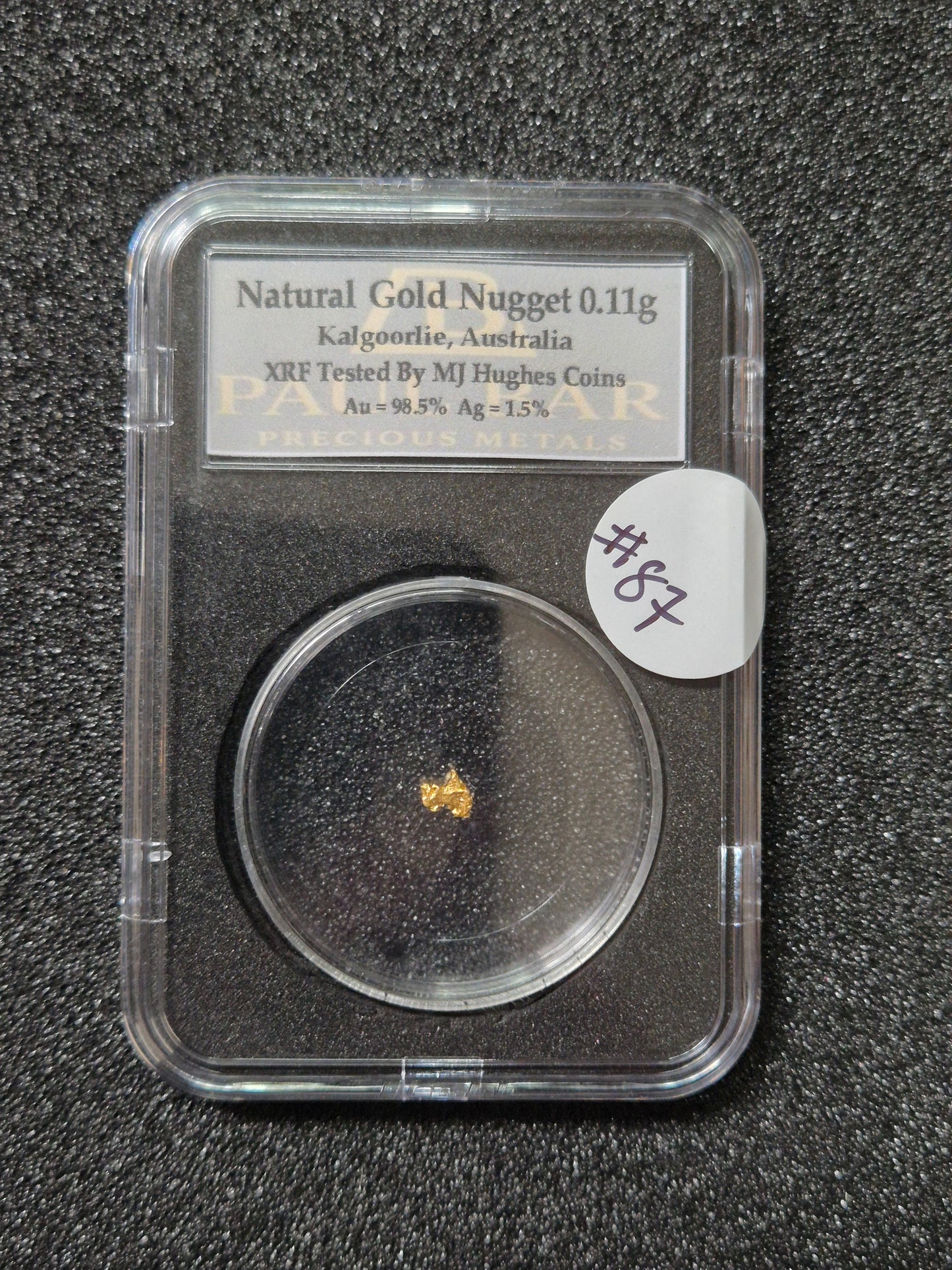 Natural Gold Nugget - 0.11g - #87
