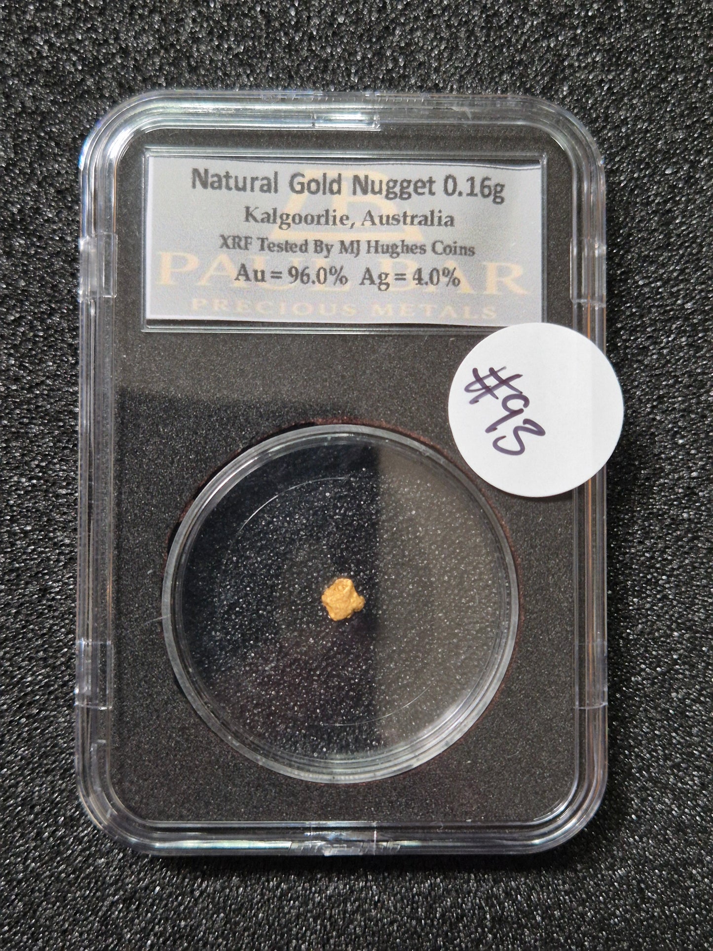 Natural Gold Nugget -0.16g - #93