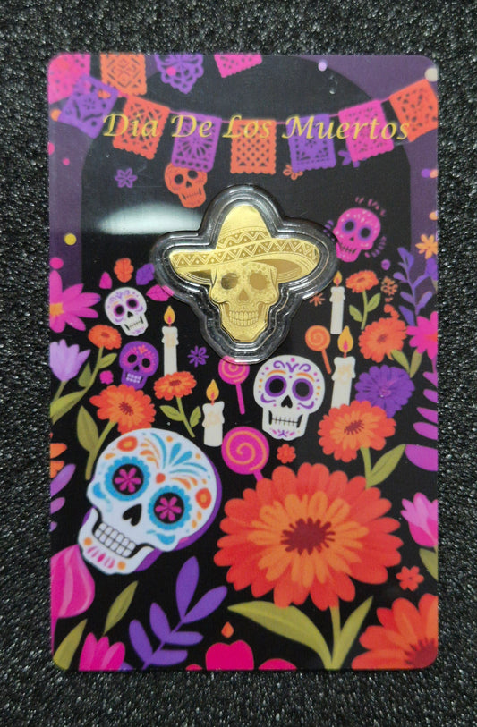 Gold 1/1000 oz Dia De Los Muertos