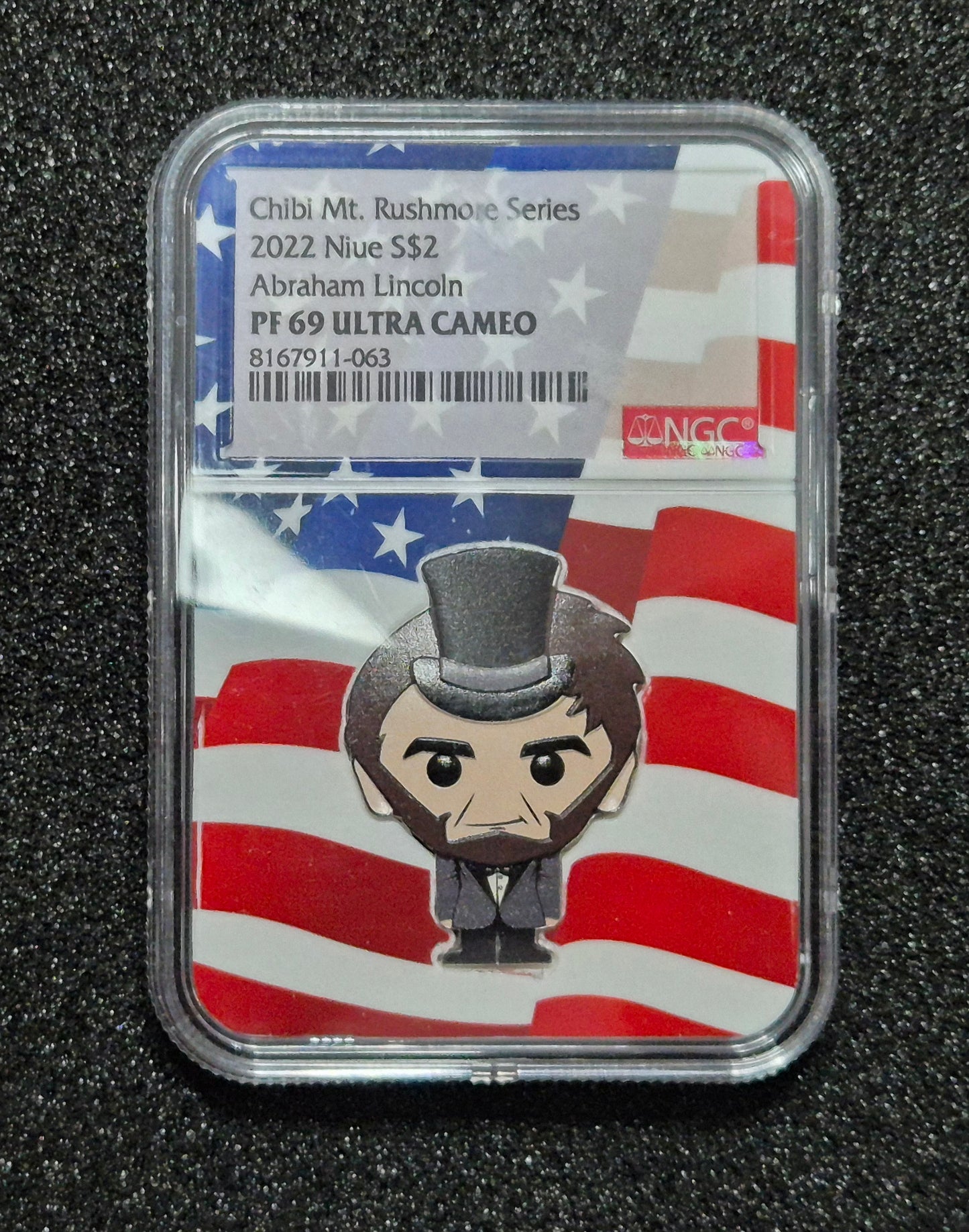 2022 Niue S$2 PF69 Ultra Cameo Abraham Lincoln