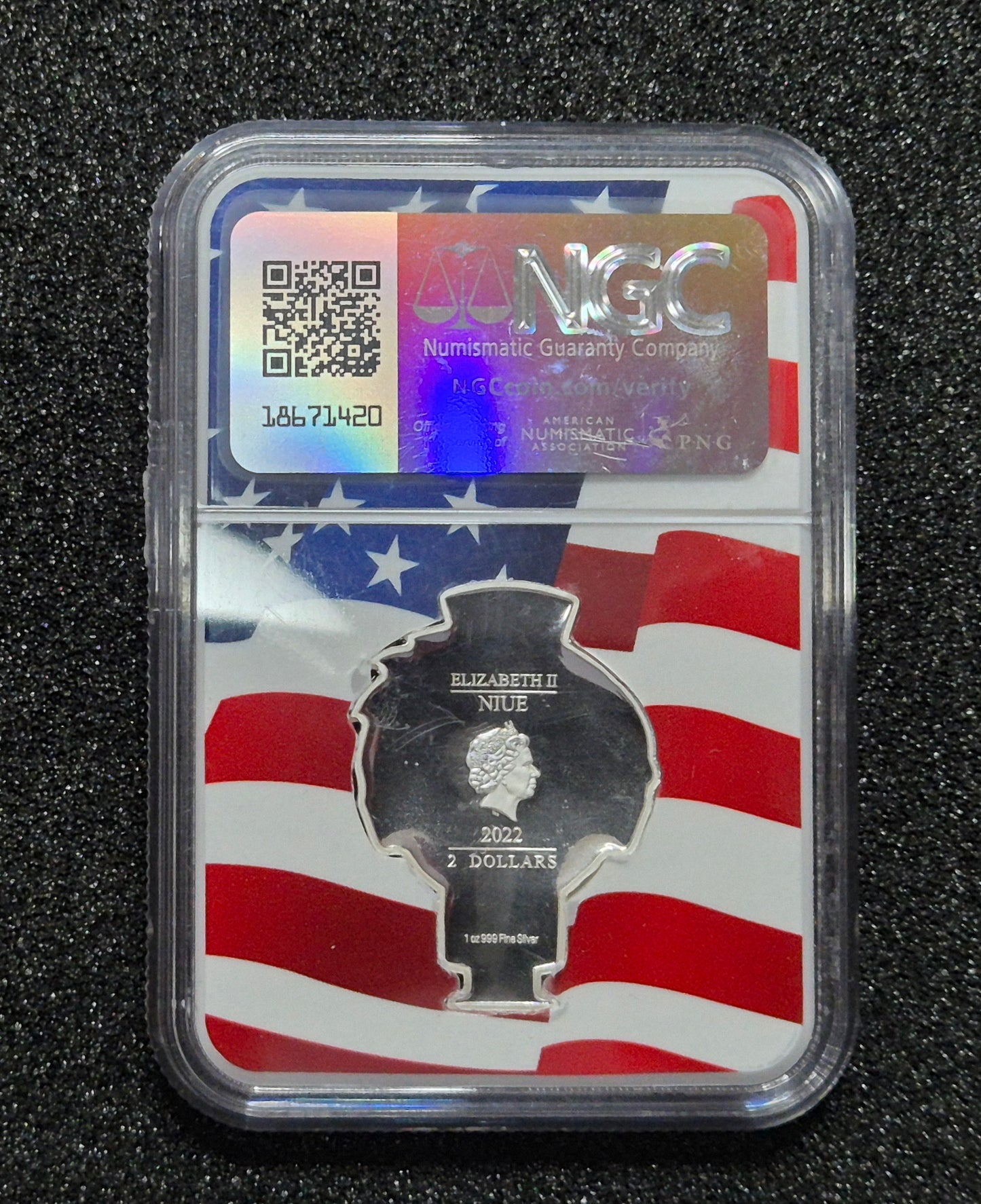 2022 Niue S$2 PF69 Ultra Cameo Abraham Lincoln