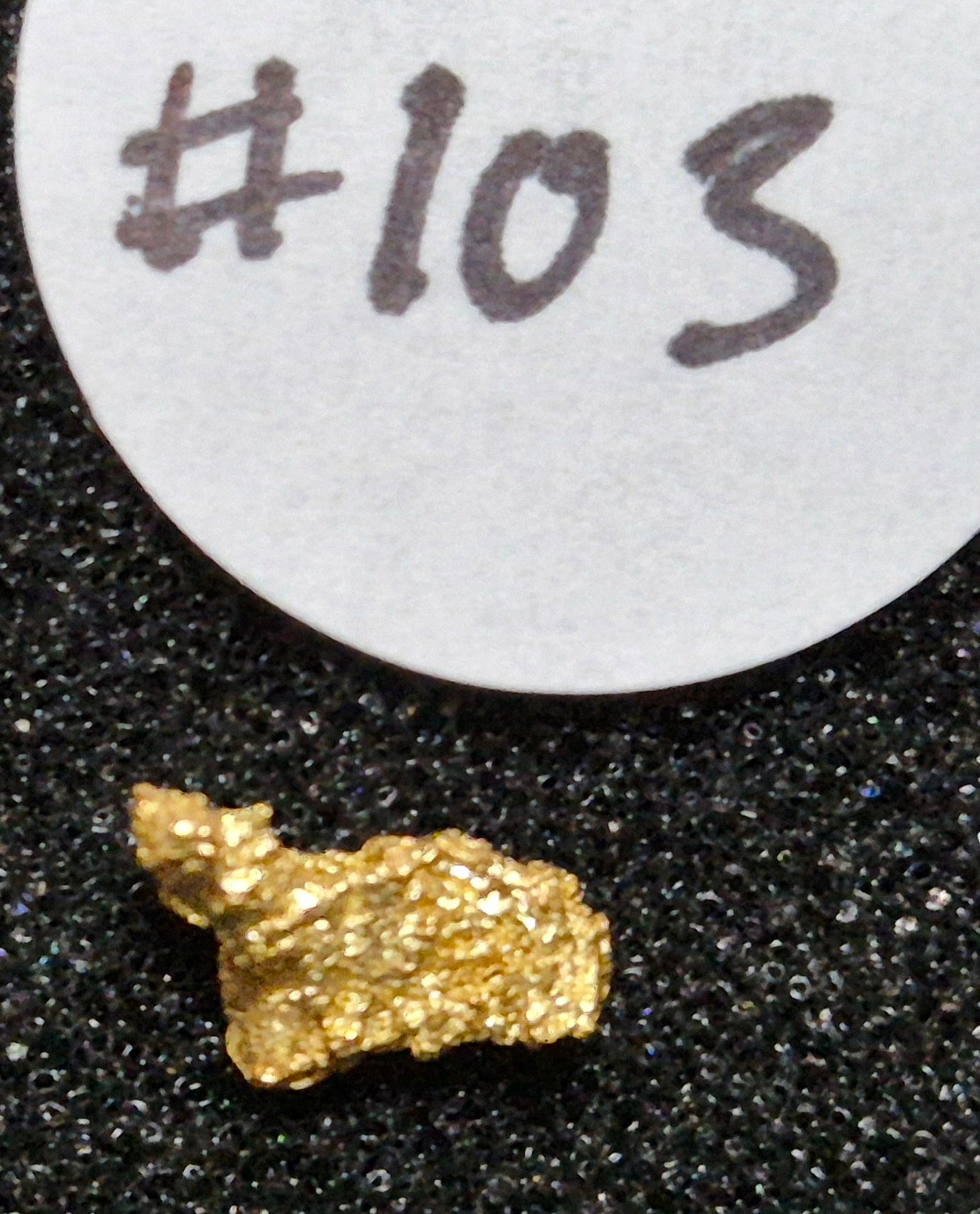 Natural Gold Nugget - 0.37g - #103