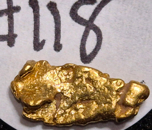 Natural Gold Nugget - 0.718g - #118