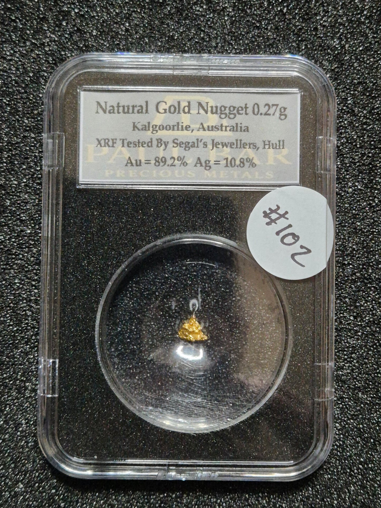 Natural Gold Nugget - 0.27g - #102