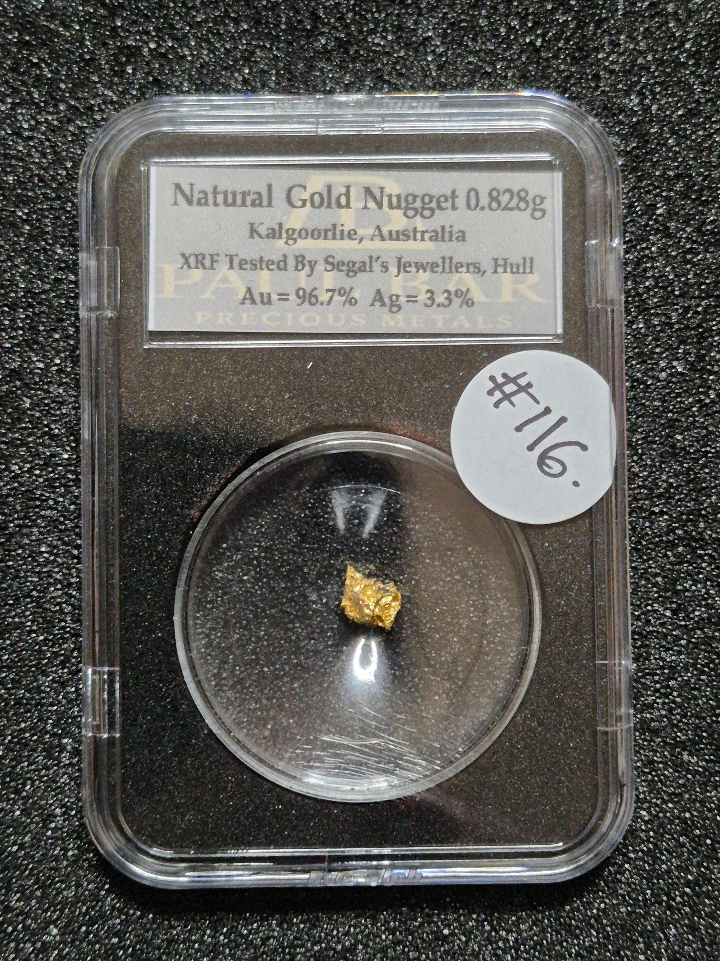 Natural Gold Nugget - 0.825g - #116