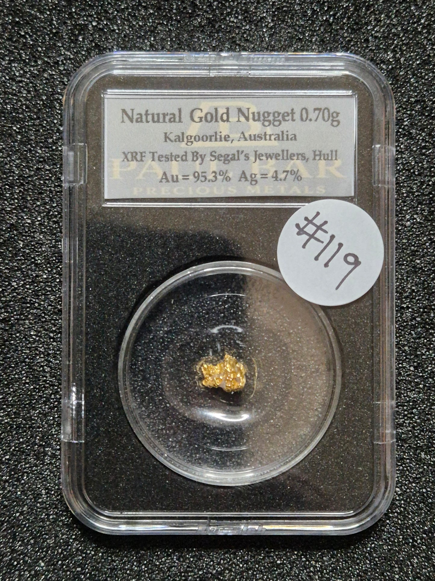 Natural Gold Nugget - 0.70g - #119