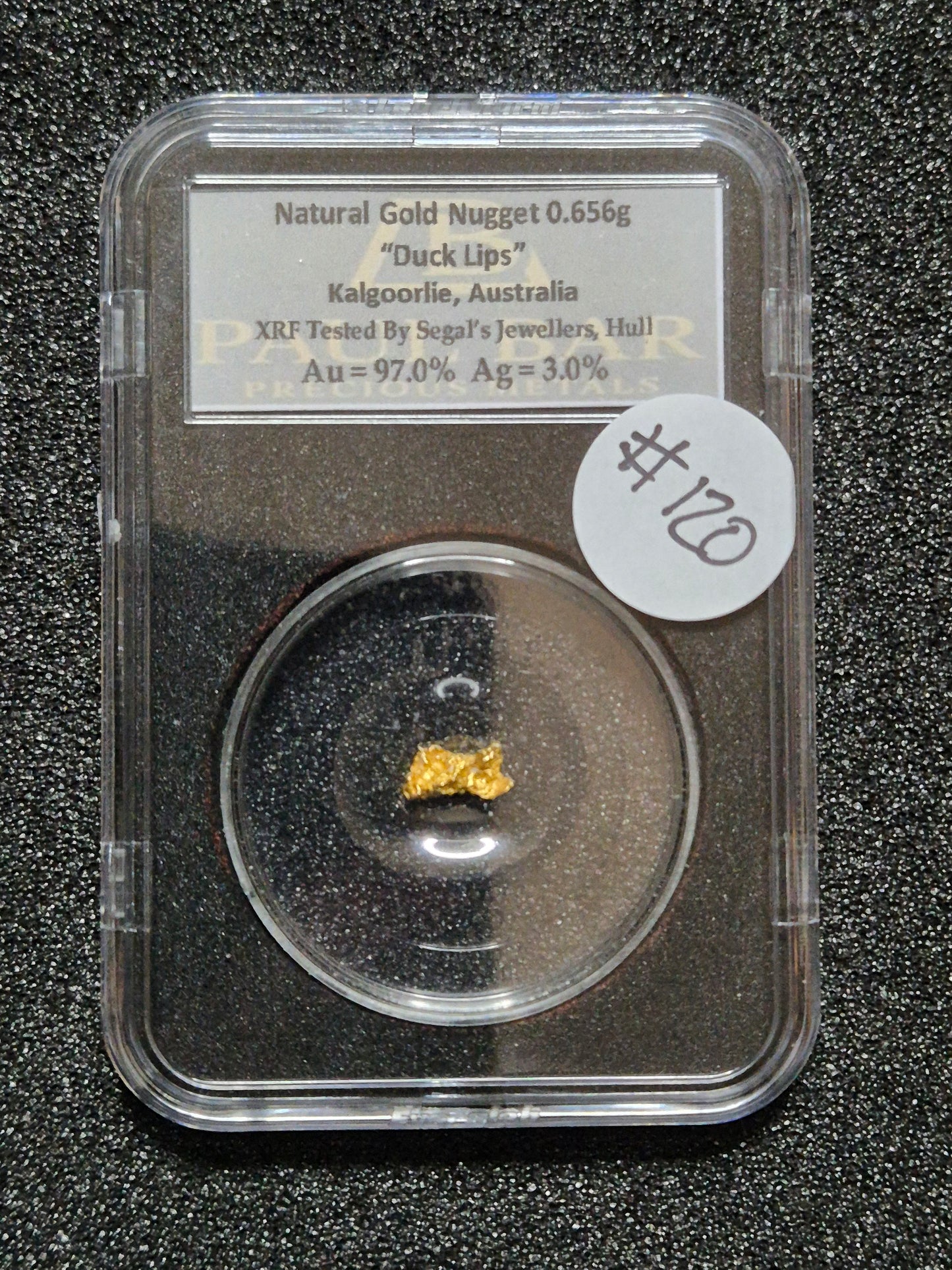 Natural Gold Nugget - "Duck Lips" - 0.656g - #120