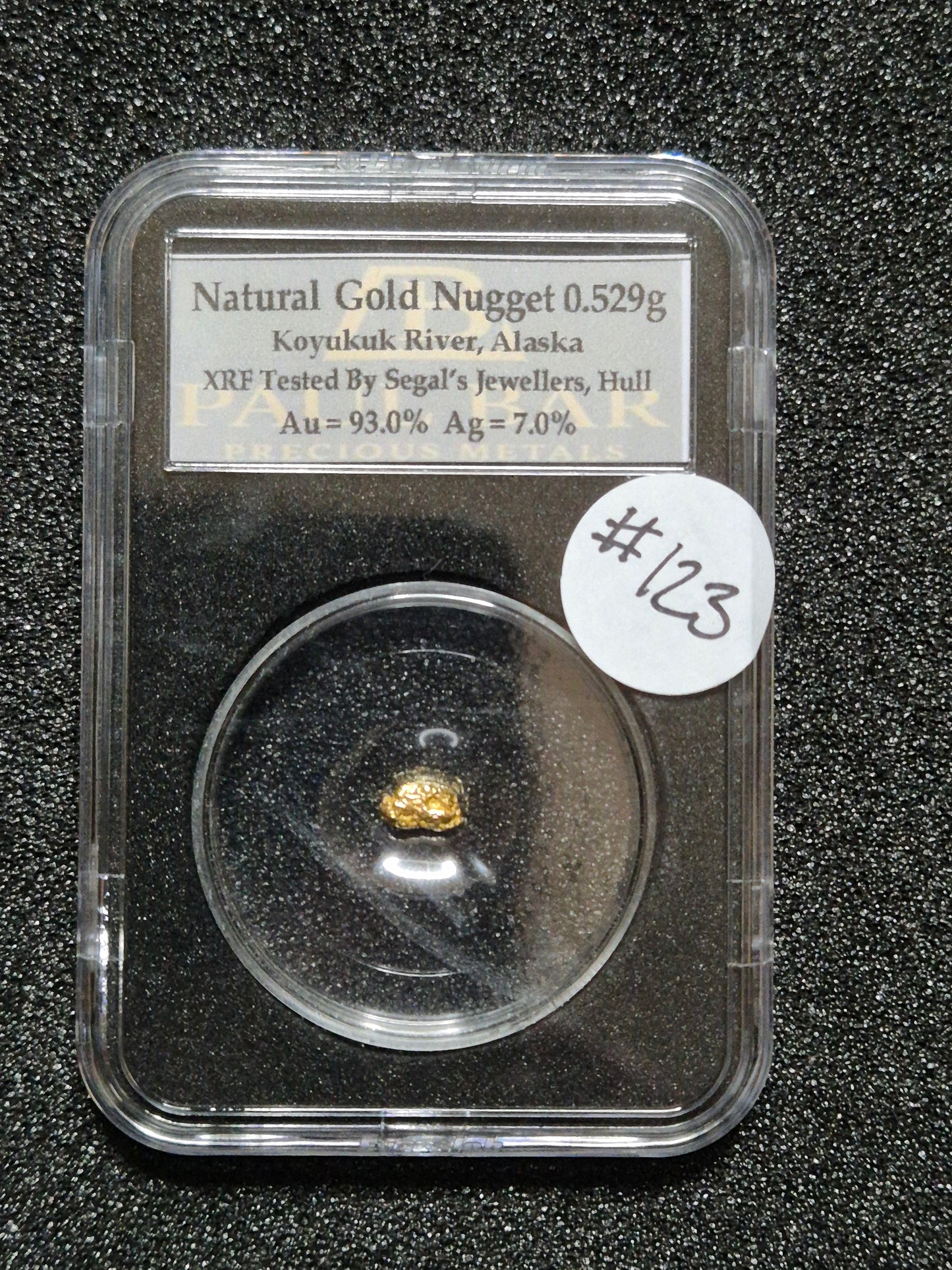 Natural Gold Nugget - 0.529g - #123