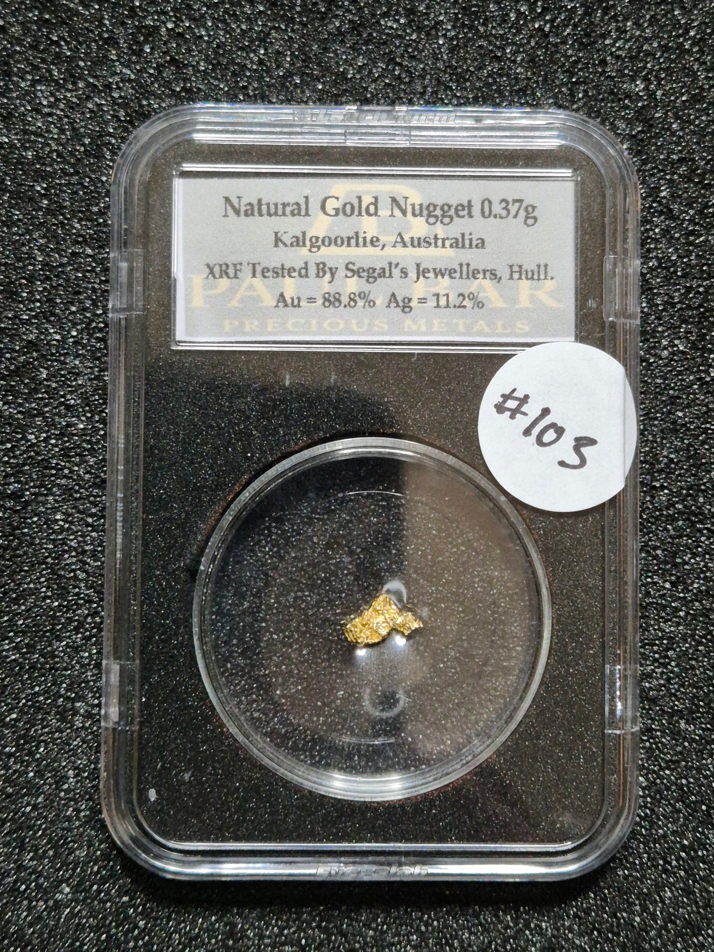 Natural Gold Nugget - 0.37g - #103