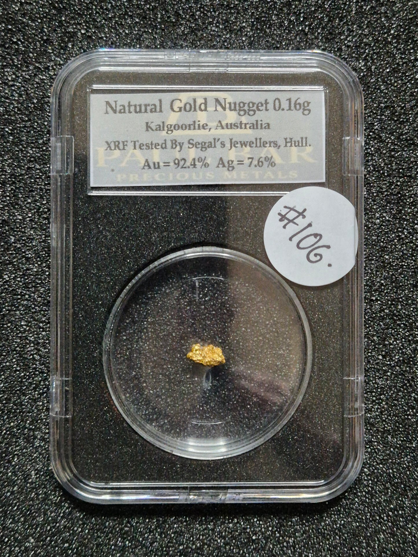 Natural Gold Nugget - 0.16g - #106