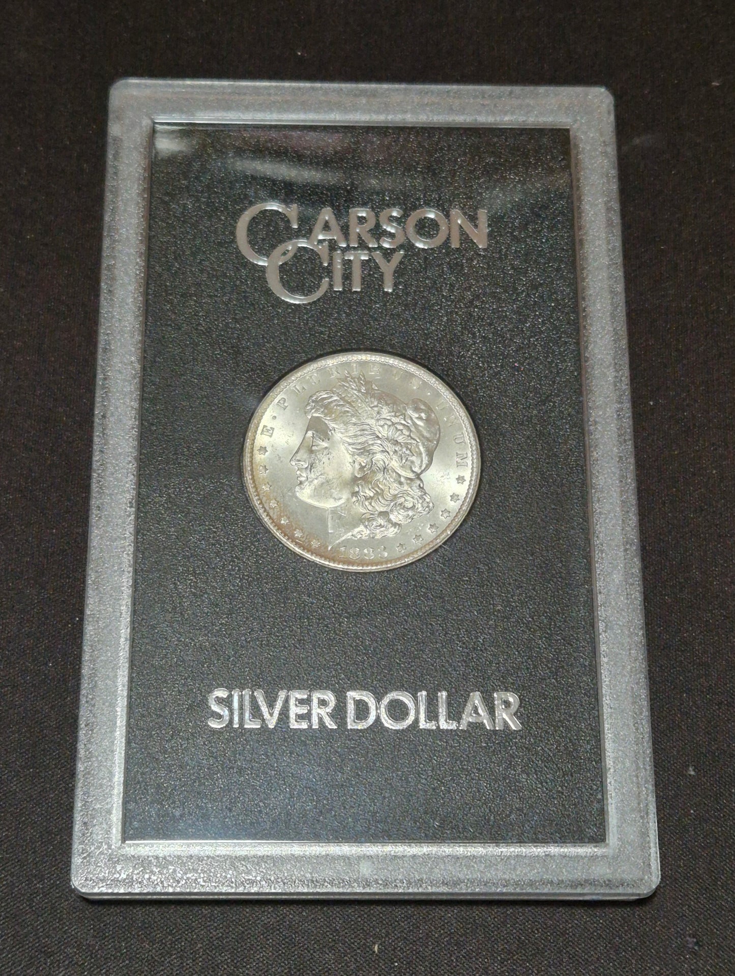 1883 Carson City Morgan Dollar, In Hard Case and Presentation Box