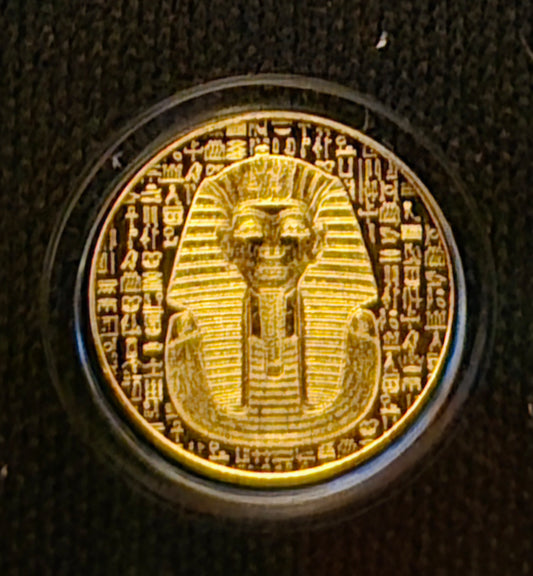 1/200oz Gold .9999 Egyptian King Tut image 0