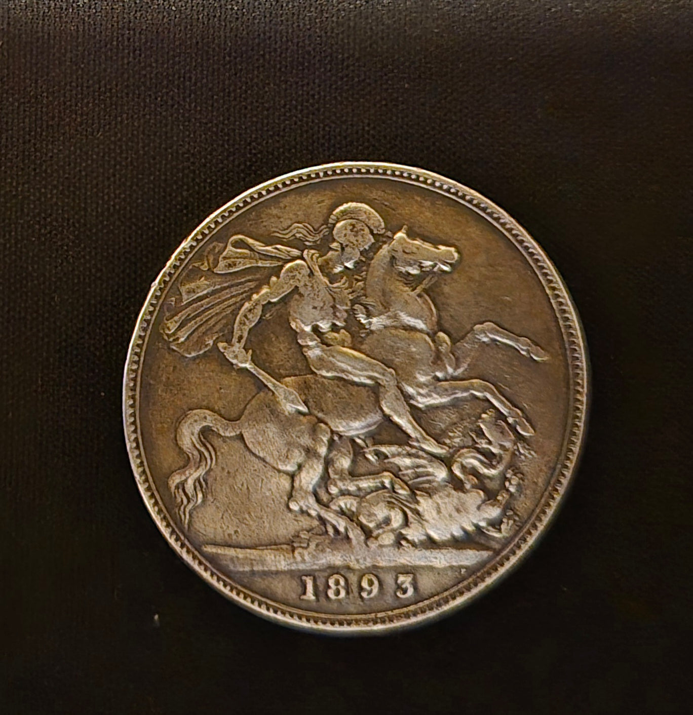 #2 1893 Queen Victoria Silver Crown image 1