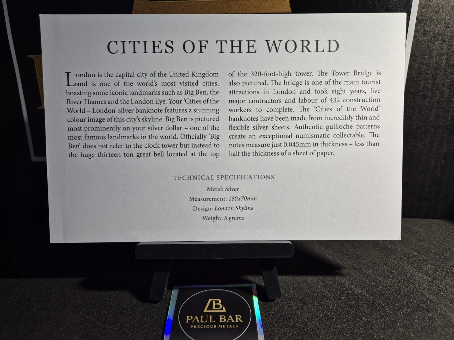 Commemorative "Skyline Dollar" from the Cook Islands. image 1