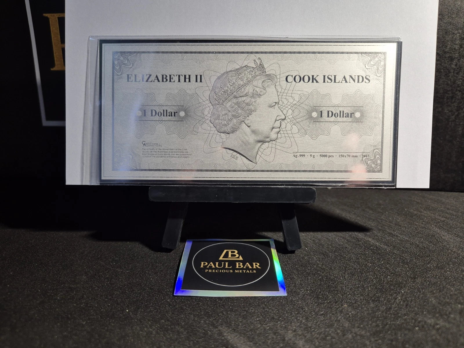 Commemorative "Skyline Dollar" from the Cook Islands. image 2
