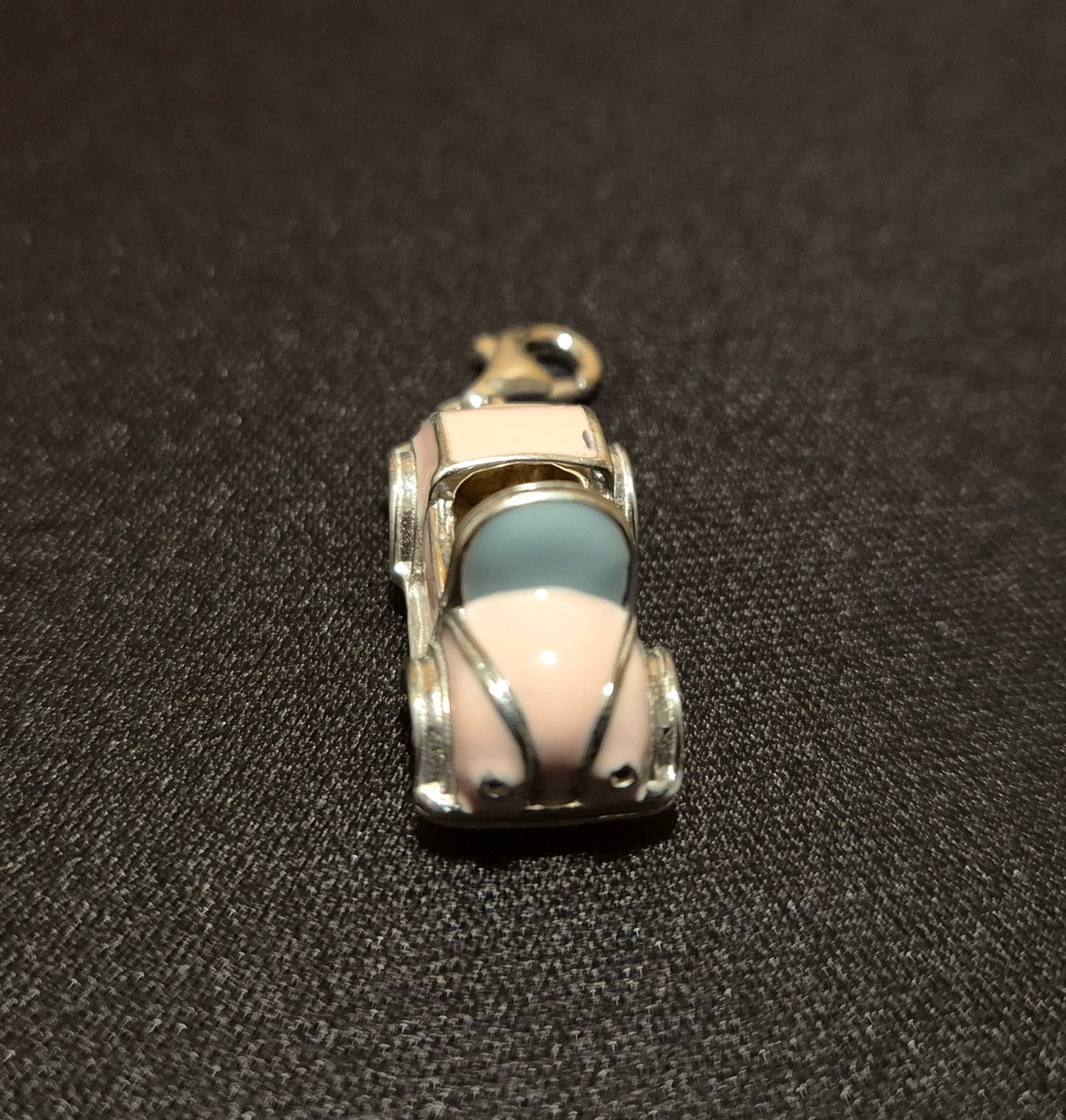 Sterling Silver Pink Car Charm
